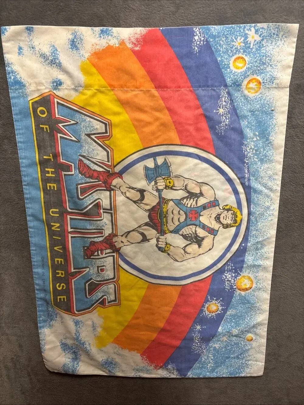 Vintage He-Man Masters of the Universe 1983 Pillowcase, Cartoon , Kids,